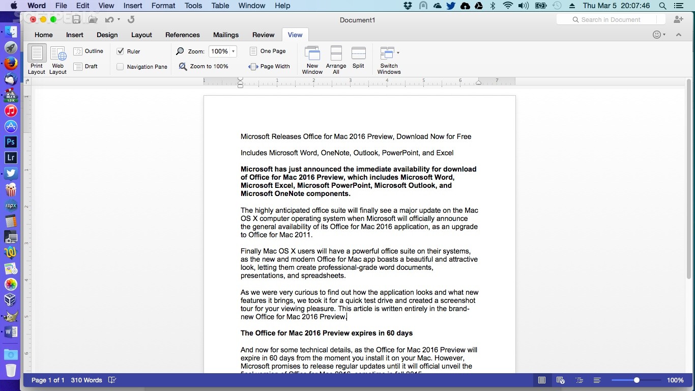 download microsoft word for free mac